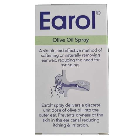 Earol Ear Wax Remover Olive Oil Spray 10 Ml 5060102170006 Ebay