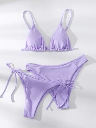 Search Lilac Bikini Top Shein Usa