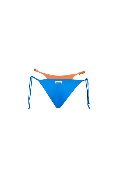 Bikini slip Angele rainbow bluette e arancio Matinée Scintille Store