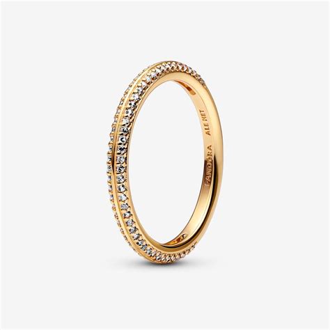 Pandora Me Gold Plated Ring Set