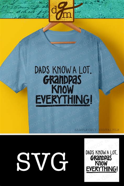 Grandpas Know Everything Svg Grandpa Svg Cut File Svg Files Etsy