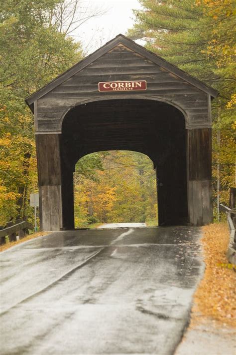 Corbin Covered Bridge Newport New Hampshire Stock Photo Image Of