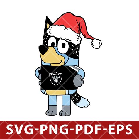 Las Vegas Raidersbluey 012bluey Christmassvgdxfepspng Inspire