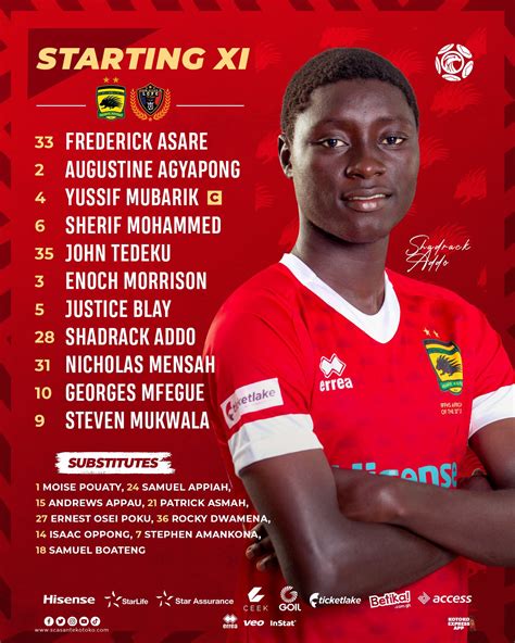 Asante Kotoko Sc Gpl Champions On Twitter Team News Asare Is