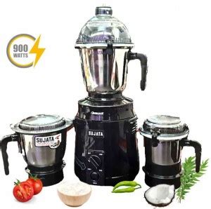 SUJATA Dynamix Black Premium 900 Mixer Grinder 3 Jars Black Price