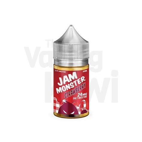 Strawberry Aka Strawberry Jam • Jam Monster • Nic Salts The Vaping Kiwi