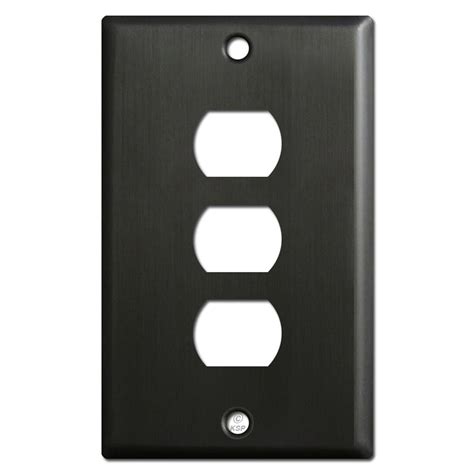 3 Despard Interchangeable Switch Plate Covers - Dark Bronze