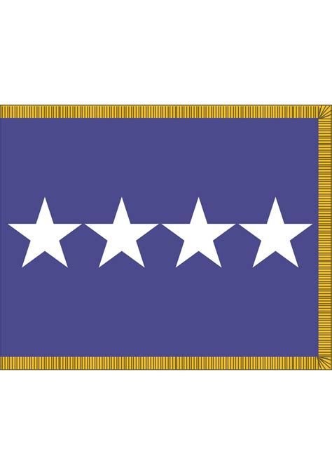 3 x 5 ft. air force 4 star general flag flags with gold fringe military ...