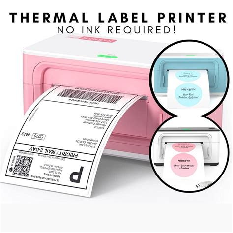 Best Quality Pink Shipping Label Printer Munbyn Label Etsy Australia