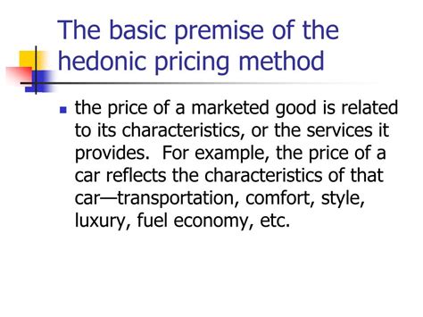 Ppt Hedonic Pricing Powerpoint Presentation Free Download Id6043643