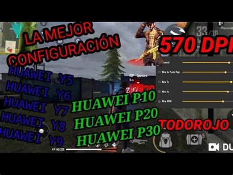 La Mejor Configuracion En Free Fire DPI HUAWEI Y5 Y6 Y7 Y8 Y Y9