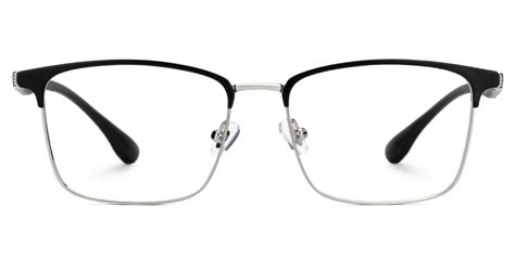 Eaddy Silver Eyeglasses With Rectangle Shape Zeelool Optical