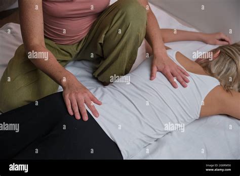 Blonde Female Masseuse With Client Hi Res Stock Photography And Images Alamy