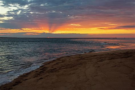 Sunrise On Plum Island Beach Newburyport Massachusetts Photograph By Toby Mcguire Fine Art America