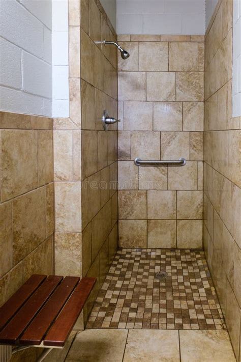 Campground Shower Interior View Stock Photo Image Of Indoors Head