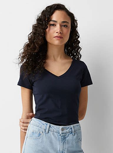 Organic Cotton V Neck Tee Twik Women U2019s Basic T Shirts Simons