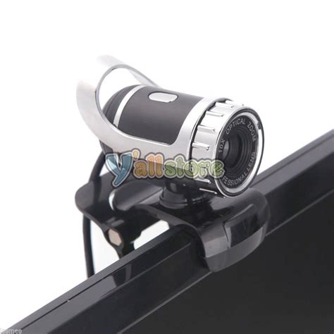 USB 2.0 Pro Optical Zoom WebCam Computer PC Laptop Web Camera 360°Clip ...