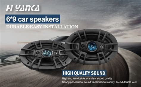 H Yanka X Car Speakers Full Range Stereo Watt Max Way Coaxial