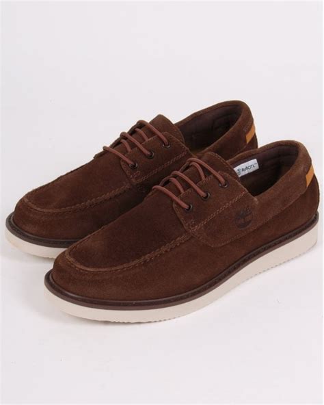 Timberland Newmarket Suede Boat Shoe Dark Brown 80s Casual Classics