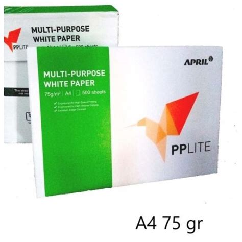 Jual Kertas HVS PP Lite Kertas Fotocopy A4 75gr 1 Ream 500 Lembar