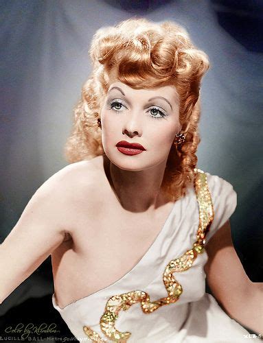 Lucille Ball Colorized Photo Old Hollywood Glam Golden Age Of Hollywood Classic Hollywood