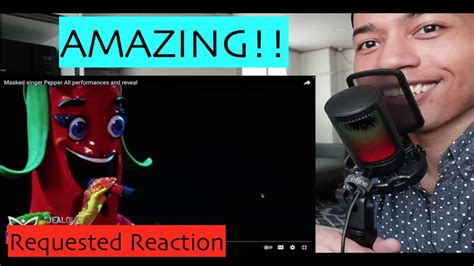 Masked Singer Pepper All Performances And Reveal Reaction Sekshi V