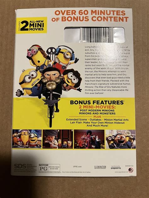 MINIONS THE RISE OF GRU DVD Collector S Edition New Sealed USA FREE