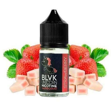 BLVK Strawberry 30ml 50mg Vapor Club Brasil