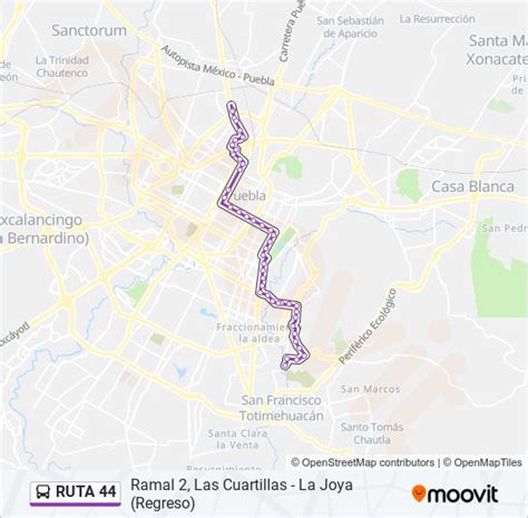 Ruta Horarios Paradas Y Mapas Ramal Las Cuartillas La Joya