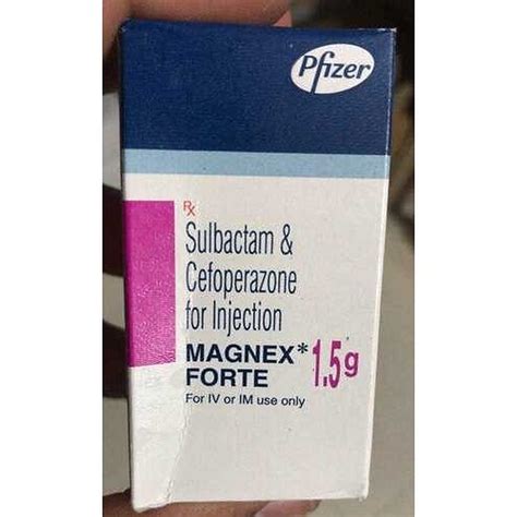 Magnex Forte Injection Cefoperazone Mg And Sulbactam Mg At