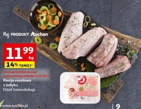 Promocja Porcja rosołowa z indyka Dział Samoobsługi 1 kg w Auchan