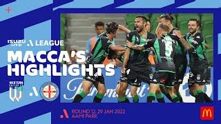 Western United V Melbourne City Macca S Extended Highlights Isuzu