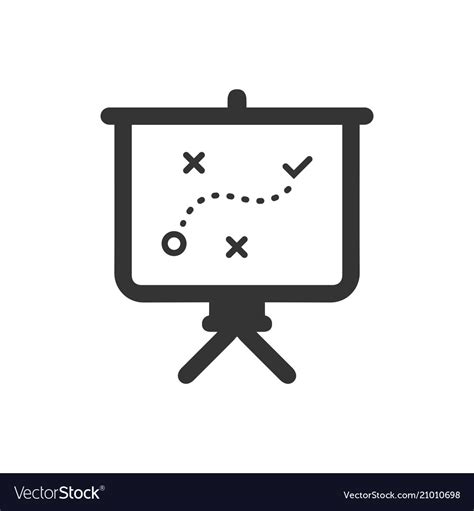 Business Strategic Plan Icon Royalty Free Vector Image
