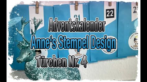 T Rchen Nr Adventskalender Annes Stempel Design Basteln Mit Papier