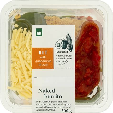 Woolworths Naked Burrito Kit 500g Woolworths