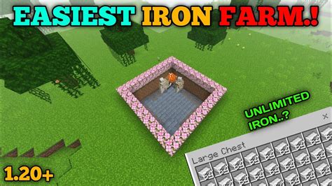 Easiest Iron Farm Minecraft Pocket Edition Iron Farm Minecraft