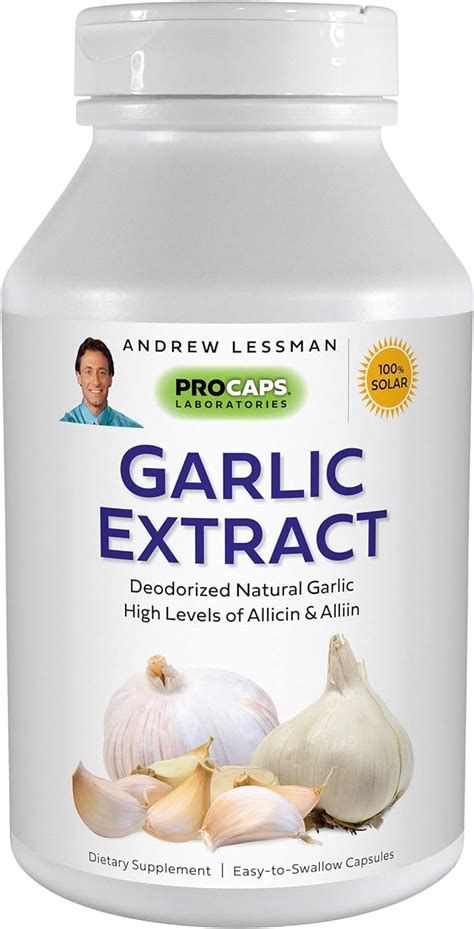 Andrew Lessman Garlic Extract 360 Capsules Promotes Heart And