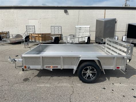 72 X 10 Sport Haven Deluxe Utility Trailer Atp Sides W Bi Fold Ramp