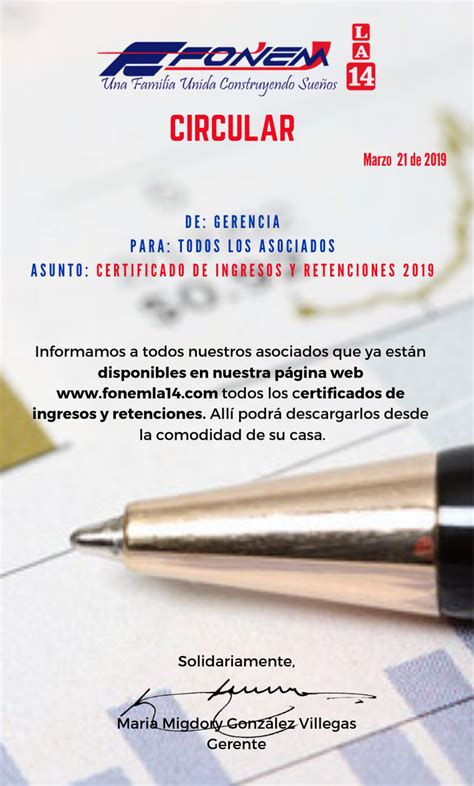 CERTIFICADO DE INGRESOS Y RETENCIONES 2019