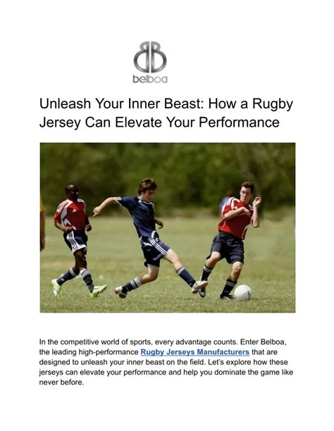 PPT Unleash Your Inner Beast How A Rugby Jersey Can Elevate Your