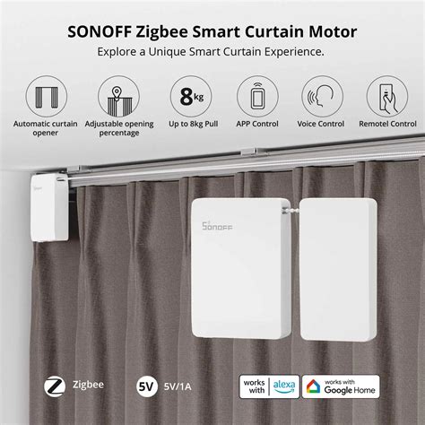 Sonoff Zbcurtain Zigbee Inteligente Cortina Motor Switch Ewelink App