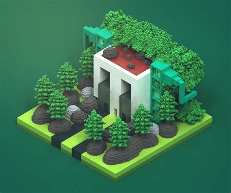 Voxel Art - 2 on Behance