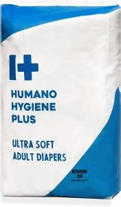 Humano Hygiene Plus Ultra Soft Super Absorbent Adult Diapers M Buy