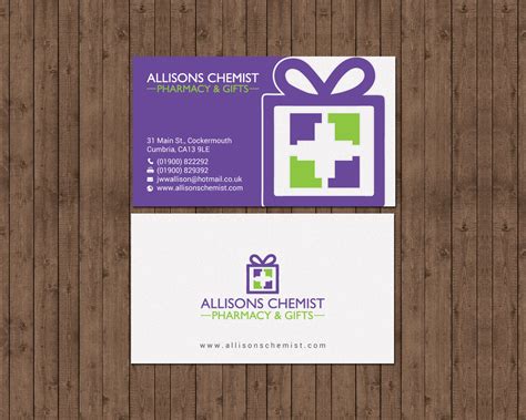 Elegant Modern Pharmacy Stationery Design For JWW Allison Sons Ltd