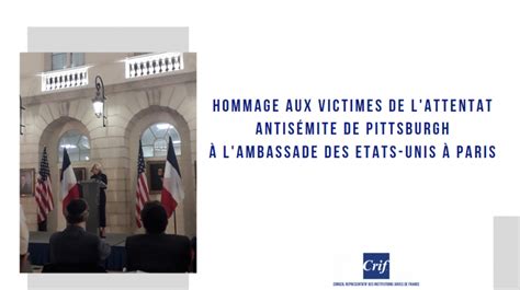 Hommage Le Crif présent à la cérémonie d hommage aux victimes de l