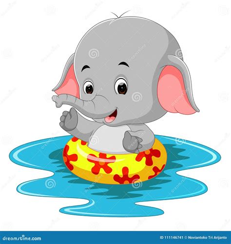 Swimming Elephant Stock Illustrations – 109 Swimming Elephant Stock Illustrations, Vectors ...