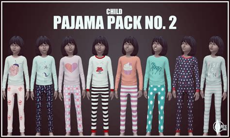 Sims 4 Ccs The Best Pajama Pack For Kids By Kiararawks