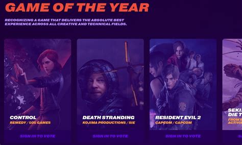 The Game Awards 2019 Nominees Announced With A Packed Goty List