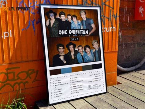 One Direction Four Album Cover Poster For Home Room Decor