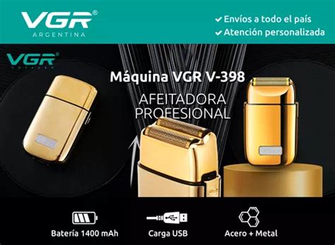 Afeitadora Rasuradora El Ctrica Inal Mbrica Shaver Vgr V Dorado